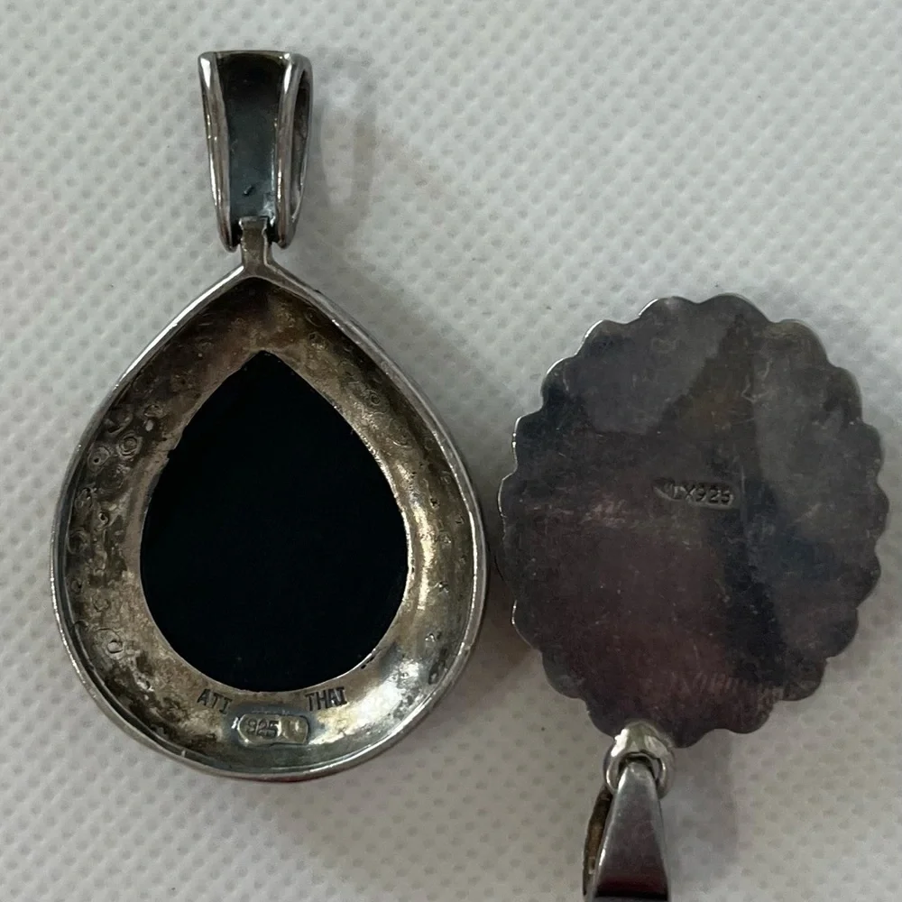 2 Pendants Stamped 925 Bundle